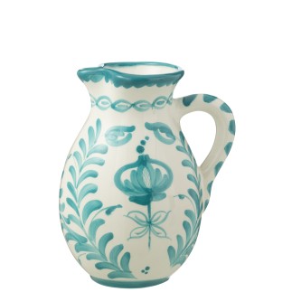 Carafe en céramique bleu clair 20x20x26 cm