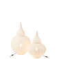 Lampe Aladin en métal blanc 46.5x46.5x77.5 cm Lampe Aladin en métal blanc 46.5x46.5x77.5 cm