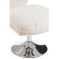 Silla relax de metal y tela beige 88.5*83.5*83.5 cm