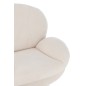 Silla relax de metal y tela beige 88.5*83.5*83.5 cm