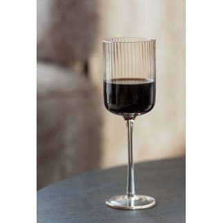 Verre à vin orange 8x8x24 cm