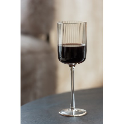 Verre à vin orange 8x8x24 cm