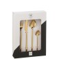 Set de 24 couverts en acier inoxydable brillant doré Set de 24 couverts en acier inoxydable brillant doré