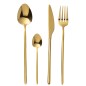 Set de 24 couverts en acier inoxydable brillant doré Set de 24 couverts en acier inoxydable brillant doré