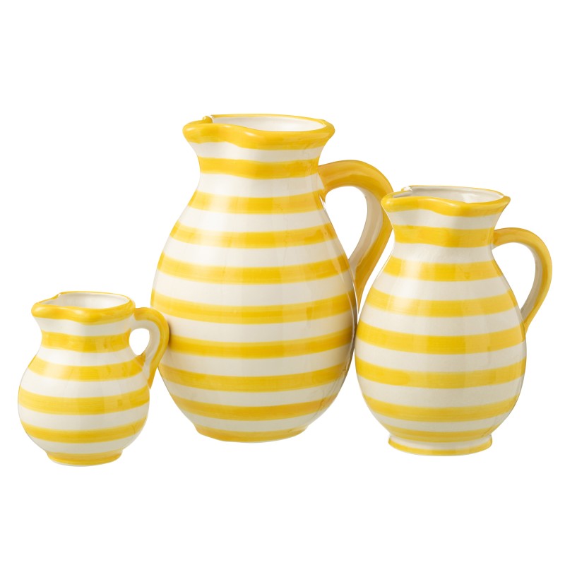 Carafe en céramique jaune 20x20x26 cm