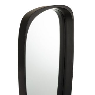 Specchio irregolare in Vetro Nero 33x89x6,8cm