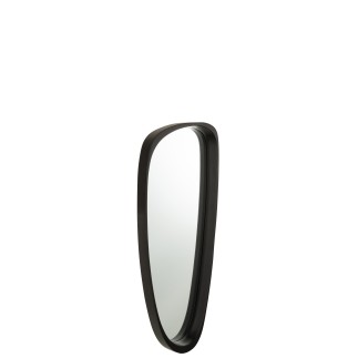 Espelho irregular em vidro preto 33 x 89 x 6,8 cm