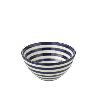 Insalatiera in ceramica blu navy 22x22x10 cm