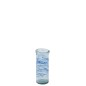 Porta-velas em vidro azul 15x15x36 cm Porta-velas em vidro azul 15x15x36 cm