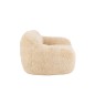 Sofa en textile beige 99x98x75 cm Sofa en textile beige 99x98x75 cm