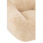 Sofa en textile beige 99x98x75 cm Sofa en textile beige 99x98x75 cm