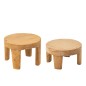 Set di 2 tavoli rotondi in legno naturale 50x50x35 cm
Set di 2 tavoli rotondi in legno naturale 50x50x35 cm