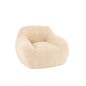 Sofa en textile beige 99x98x75 cm Sofa en textile beige 99x98x75 cm