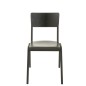 Chaise réglable en velours noir 52x43x82 cm Chaise réglable en velours noir 52x43x82 cm