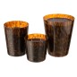 Candela profumata 95H in portacandele in vetro marrone 15.5x15.5x18.5 cm Candela profumata 95H in portacandele in vetro marrone 15.5x15.5x18.5 cm