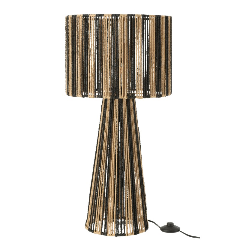Lampada in corde marroni 36x36x69 cm Lampada in corde marroni 36x36x69 cm