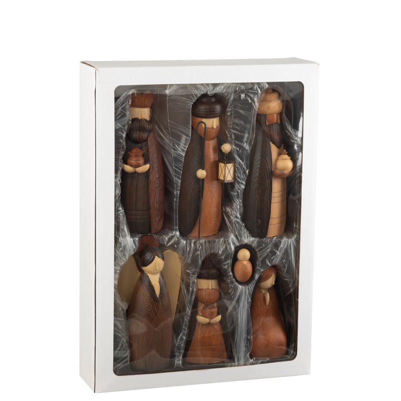 Crèche résine multicolore 73x8.5x28 cm Crèche résine multicolore 73x8.5x28 cm