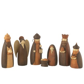 Crèche résine multicolore 73x8.5x28 cm