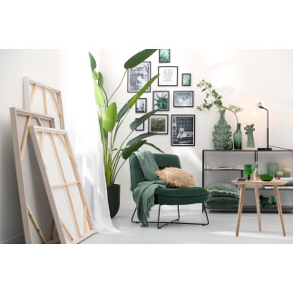 Cadre photo en bois blanc 17x2x12 cm