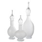 Bouteille déco avec bouchon en verre transparent 17x17x53 cm Bouteille déco avec bouchon en verre transparent 17x17x53 cm