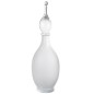 Botella decorativa con tapón de cristal transparente, 17 x 17 x 53 cm Botella decorativa con tapón de cristal transparente, 17 x 17 x 53 cm