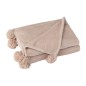 Coperta con pompon in poliestere beige scuro 173x126 cm
Coperta con pompon in poliestere beige scuro 173x126 cm