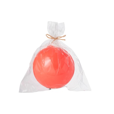Bougie boule 50H rouge D.15 cm