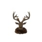 Tête de cerf en polyrésine marron 22x22x25 cm
