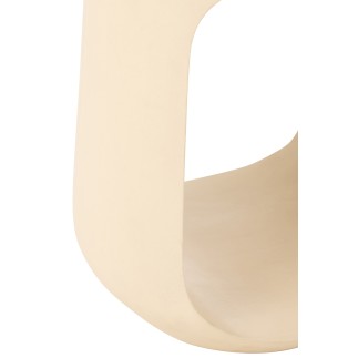 Tavolino in legno di mango beige 35x35x46 cm