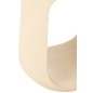 Mesa auxiliar de madera de mango beige 35 x 35 x 46 cm Mesa auxiliar de madera de mango beige 35 x 35 x 46 cm