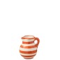 Jarra de leche de cerámica naranja 12 x 12 x 13 cm Jarra de leche de cerámica naranja 12 x 12 x 13 cm