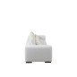 Divano a 4 posti in tessuto bianco 330x105x70cm Divano a 4 posti in tessuto bianco 330x105x70cm