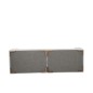 Divano a 4 posti in tessuto bianco 330x105x70cm Divano a 4 posti in tessuto bianco 330x105x70cm