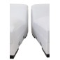 Divano a 4 posti in tessuto bianco 330x105x70cm Divano a 4 posti in tessuto bianco 330x105x70cm