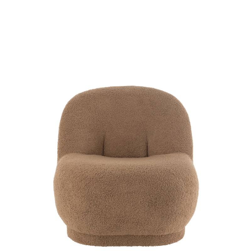 Pouf en Textile Marron 78x88x72cm Pouf en Textile Marron 78x88x72cm