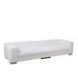 Divano a 4 posti in tessuto bianco 330x105x70cm Divano a 4 posti in tessuto bianco 330x105x70cm