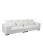 Canapé 4 places en tissu blanc 330x105x70cm Canapé 4 places en tissu blanc 330x105x70cm