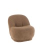 Pouf en Textile Marron 78x88x72cm Pouf en Textile Marron 78x88x72cm