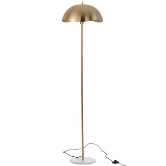 Lampada alta in metallo dorato 30x30x150 cm