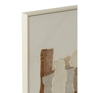 Peinture sur toile beige 93x123 cm