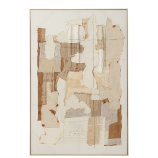 Peinture sur toile beige 93x123 cm