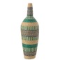 Vaso em junco marinho azul 30x30x90 cm Vaso em junco marinho azul 30x30x90 cm