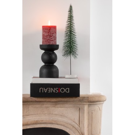 Sapin de Noël artificiel en plastique vert 7x7x35 cm