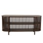 Consolle a 2 livelli in legno marrone 160x38x75 cm Consolle a 2 livelli in legno marrone 160x38x75 cm