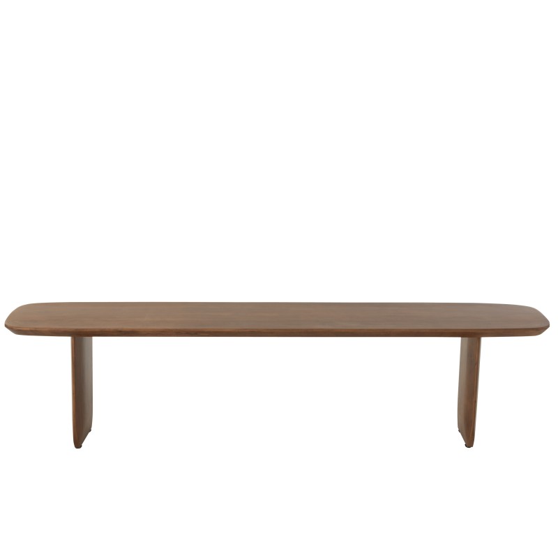 Banco em madeira de acácia castanha 190 x 40 x 45 cm Banco em madeira de acácia castanha 190 x 40 x 45 cm