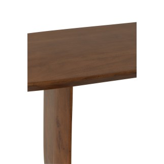 Panca in legno di acacia marrone 190x40x45 cm