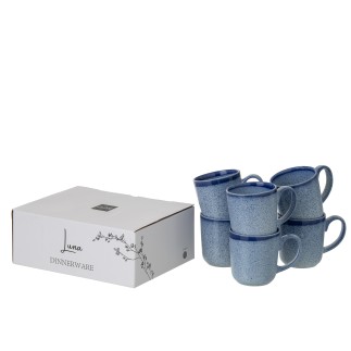 Mug en céramique bleu 9x9x10.4 cm