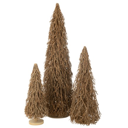 Albero in legno marrone 65x65x180 cm