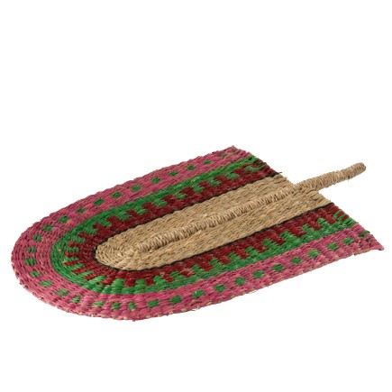 Ventaglio decorativo in legno multicolore 48x30x2 cm