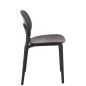 Chaise en plastique noir 53x40x82 cm Chaise en plastique noir 53x40x82 cm